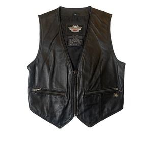 Harley Davidson leather vest